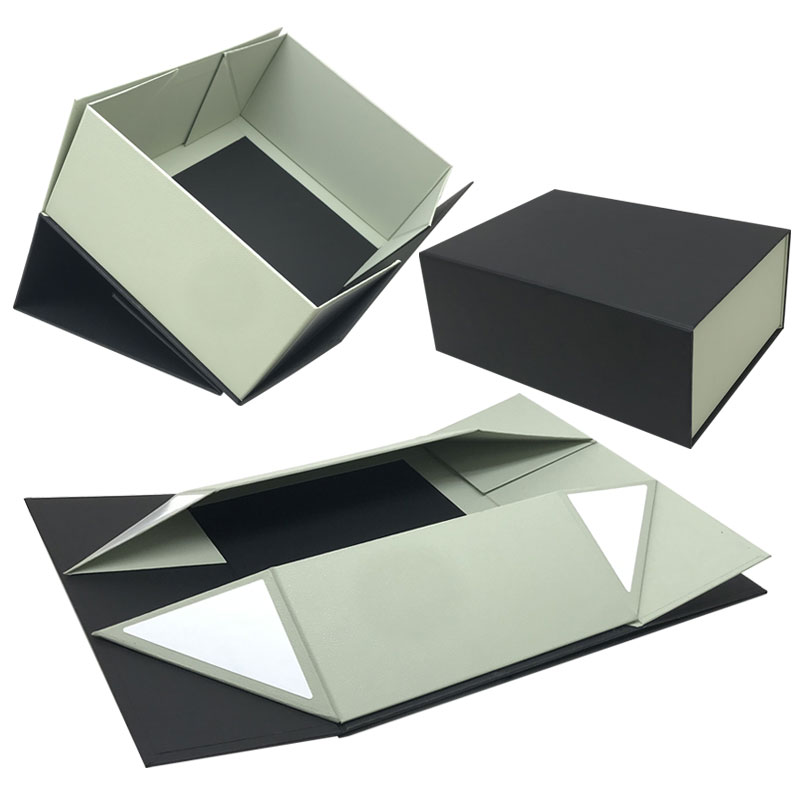 Folding rigid box